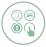payments black icons